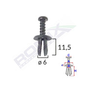 CLIPS FIXARE RENAULT/SEAT - NEGRU SET 25 BUC