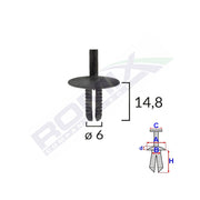 CLIPS FIXARE PENTRU BMW 6X14.8MM - NEGRU SET 10 BUC