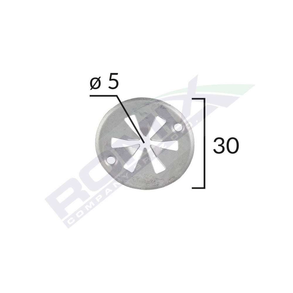 AUDI/SEAT/VW FEDÉL RÖGZÍTŐ ALÁTÉT 5X30MM - FEHÉR 10 DB-OS KÉSZLET