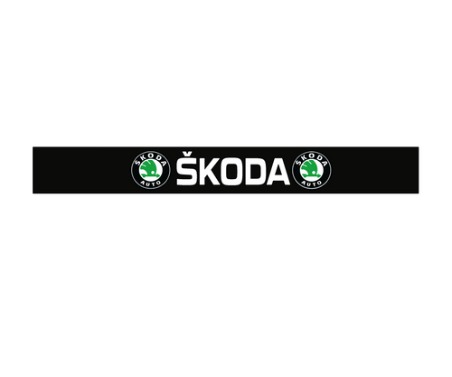 Stiker parasolar auto, Skoda, 125 X 15 cm