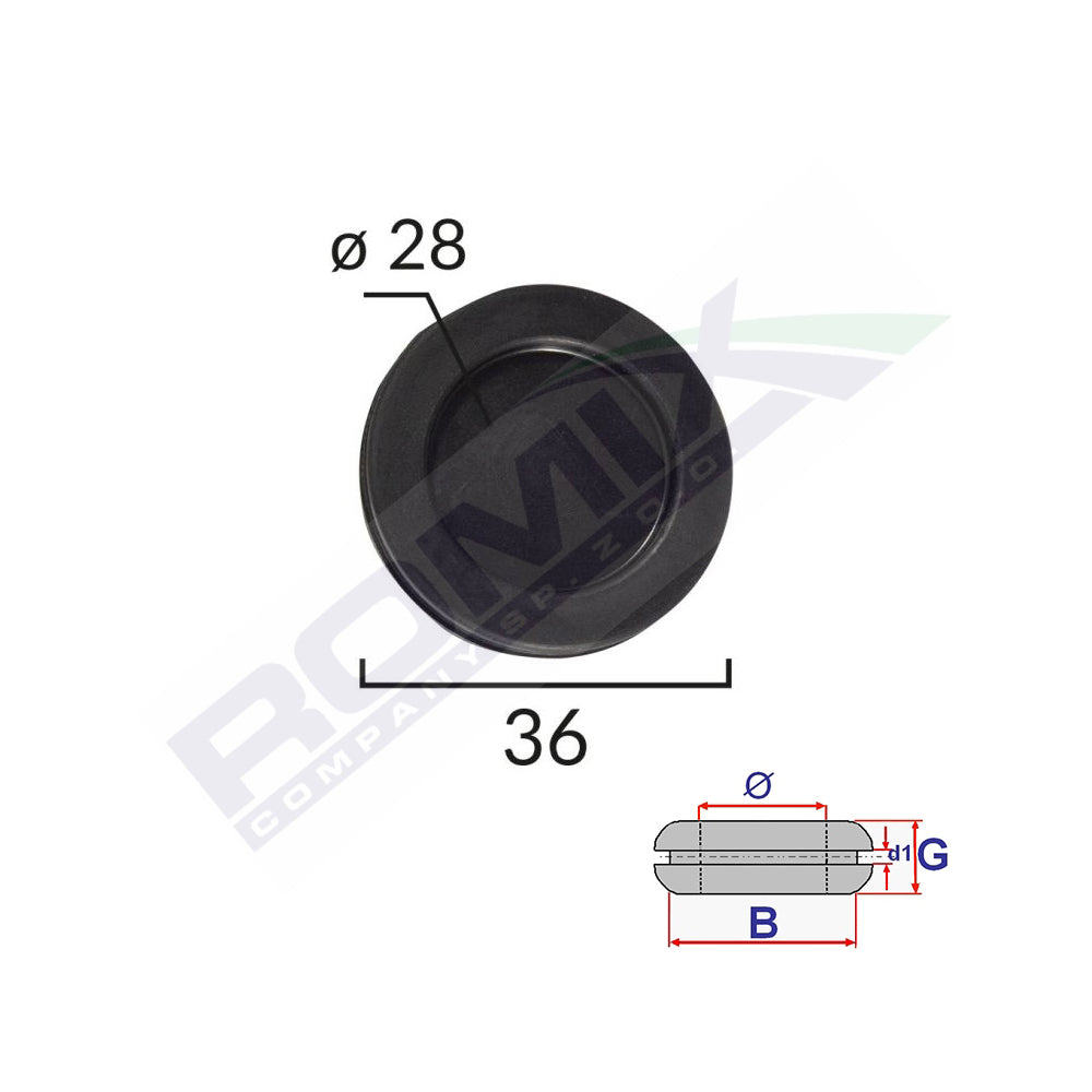 UNIVERZÁLIS ZÁRT GUMIBORÍTÓ ÁTMÉRŐJŰ 28MM KÉSZLET 5 DB-OS