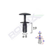 CLIPS FIXARE PENTRU FORD - 8X19MM - NEGRU SET 10 BUC