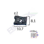 CLIPS FIXARE UNIVERSAL - NEGRU SET 25 BUC