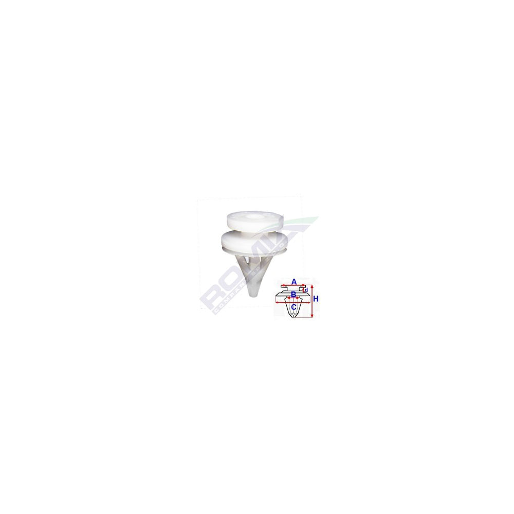 CLIPS TAPITERIE PENTRU RENAULT - ALB SET 10 BUC