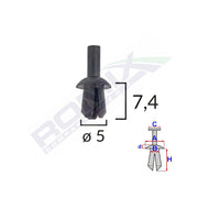 CLIPS FIXARE PENTRU AUDI/VW 5X7.4MM - NEGRU SET 25 BUC