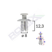 CLIPS FIXARE UNIVERSAL - ALB SET 10 BUC