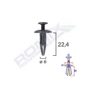 CLIPS FIXARE PENTRU BMW/GM 6X22.4MM - NEGRU SET 10 BUC