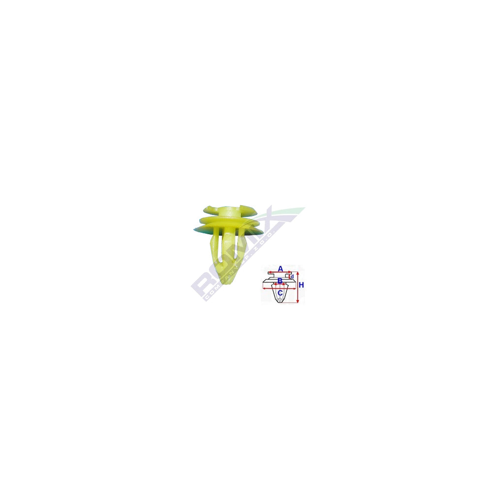 CLIPS TAPITERIE PENTRU BMW 7.6X21.5MM - GALBEN SET 10 BUC