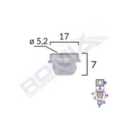 CLIPS FIXARE INTERIOR PENTRU BMW 7X17MM ALB SET 10 BUC