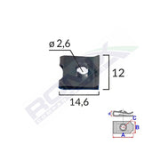 CLIPS FIXARE UNIVERSAL - NEGRU SET 25 BUC