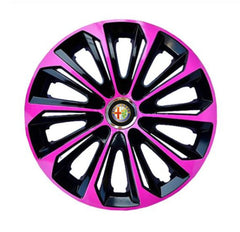 Set 4 Wheel Caps Extra Strong Pink R15, suitable for Alfa Romeo