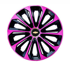 Set 4 Wheel Caps Extra Strong Pink R15, suitable for Chevrolet