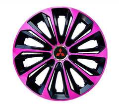 Set 4 Wheel Caps Extra Strong Pink R14, suitable for Mitsubishi