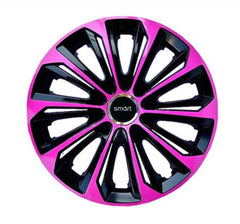 Set 4 Wheel Caps Extra Strong Pink R16, suitable for Smart