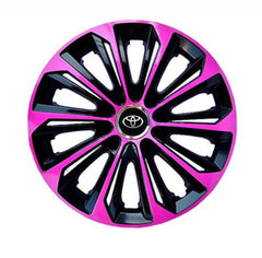 Set 4 Wheel Caps Extra Strong Pink R16, suitable for Toyota