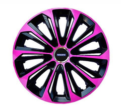 Set 4 Wheel Caps Extra Strong Pink R16, suitable for Volvo