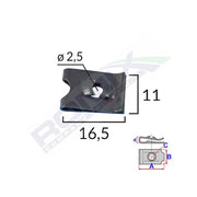 CLIPS FIXARE UNIVERSAL - NEGRU SET 25 BUC