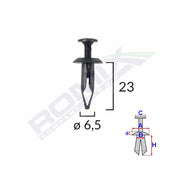 CLIPS FIXARE UNIVERSAL 6.5X23MM - NEGRU SET 10 BUC