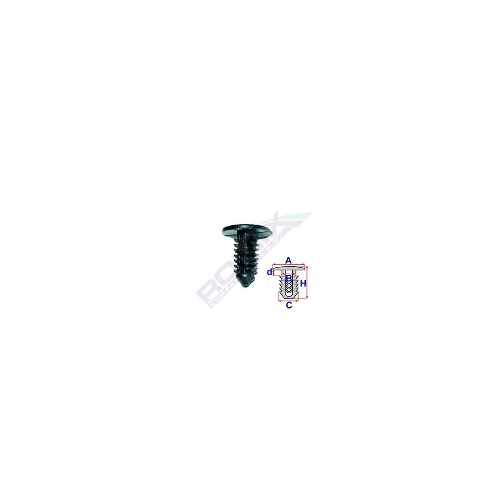 KÁRPIT CSIPSZEK SUZUKI-HOZ 5,6X12,9MM - FEKETE, 10 DB-OS KÉSZLET