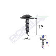 CLEMA CAPOTA PENTRU HONDA SET 10 BUC