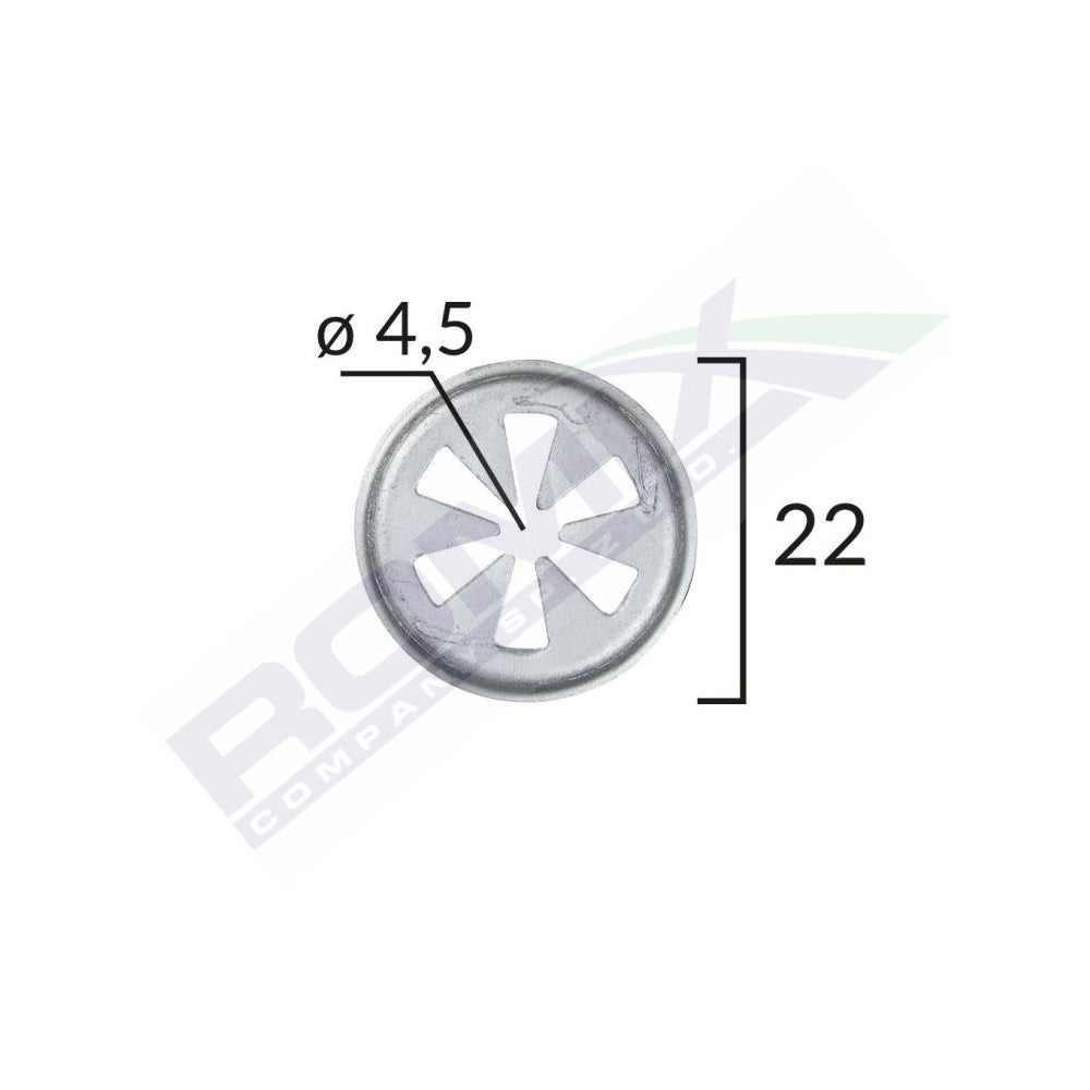 KÜLSŐ ELEMEK RÖGZÍTŐ BILINCS VW, SKODA, AUDI, FORD, SEAT JÁRMŰVEKHEZ 4,5X22MM KÉSZLET 10 DB-OS