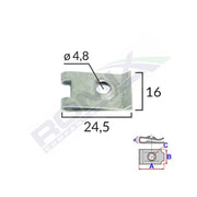 CLIPS METALIC TAPITERIE UNIVERSAL SET 10 BUC