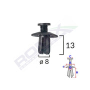 CLIPS FIXARE PENTRU HYUNDAI/KIA/MAZDA - NEGRU SET 10 BUC