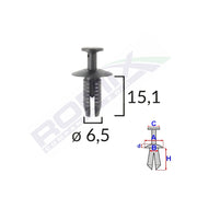 CLIPS FIXARE PENTRU AUDI/BMW 6.5X15.1MM - NEGRU SET 10 BUC