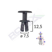 CLIPS FIXARE PENTRU BMW/SKODA 7.5X12.5MM - NEGRU SET 10 BUC