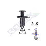 CLIPS FIXARE PENTRU AUDI/SEAT/VW/MAZDA/NISSAN 8.5X21.5MM - NEGRU SET 10 BUC