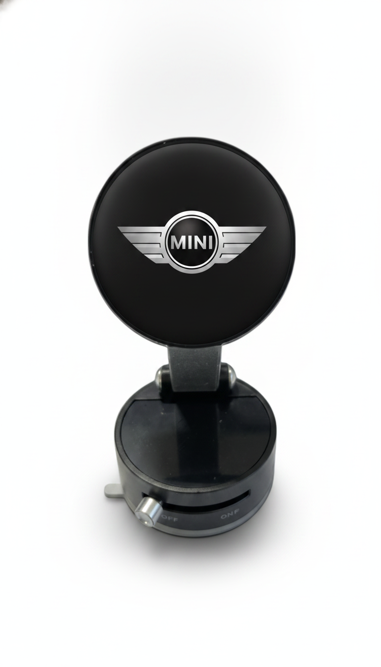 Suport Magnetic Negru cu Ventuza si Brat Reglabil Pentru Mini