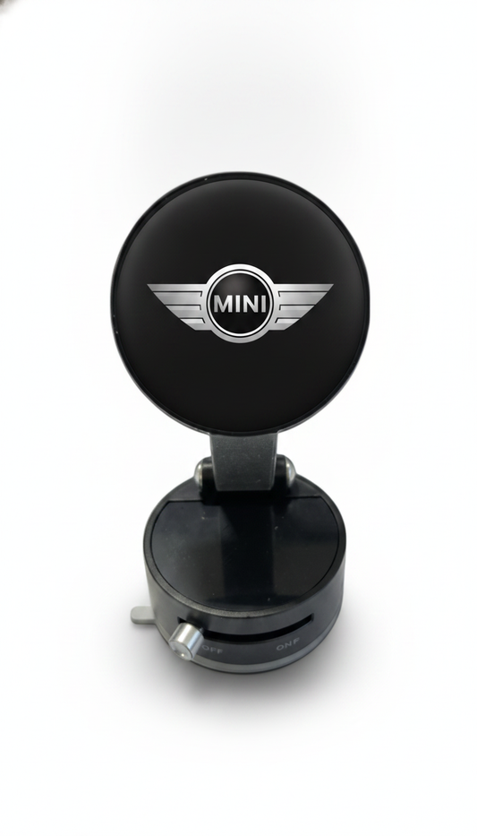 Suport Magnetic Negru cu Ventuza si Brat Reglabil Pentru Mini