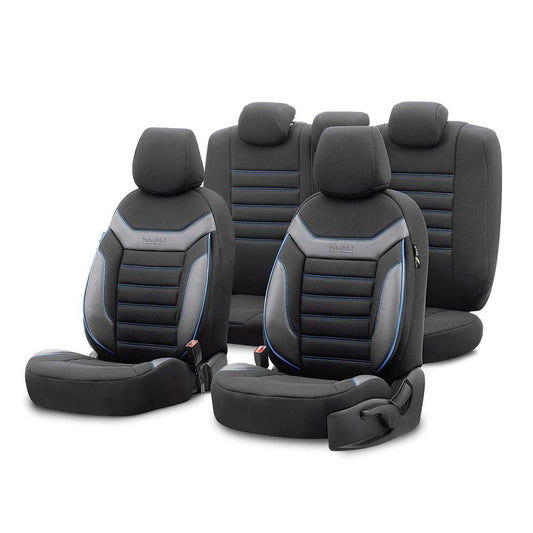 SET HUSE SCAUN INDIVIDUAL ALBASTRU