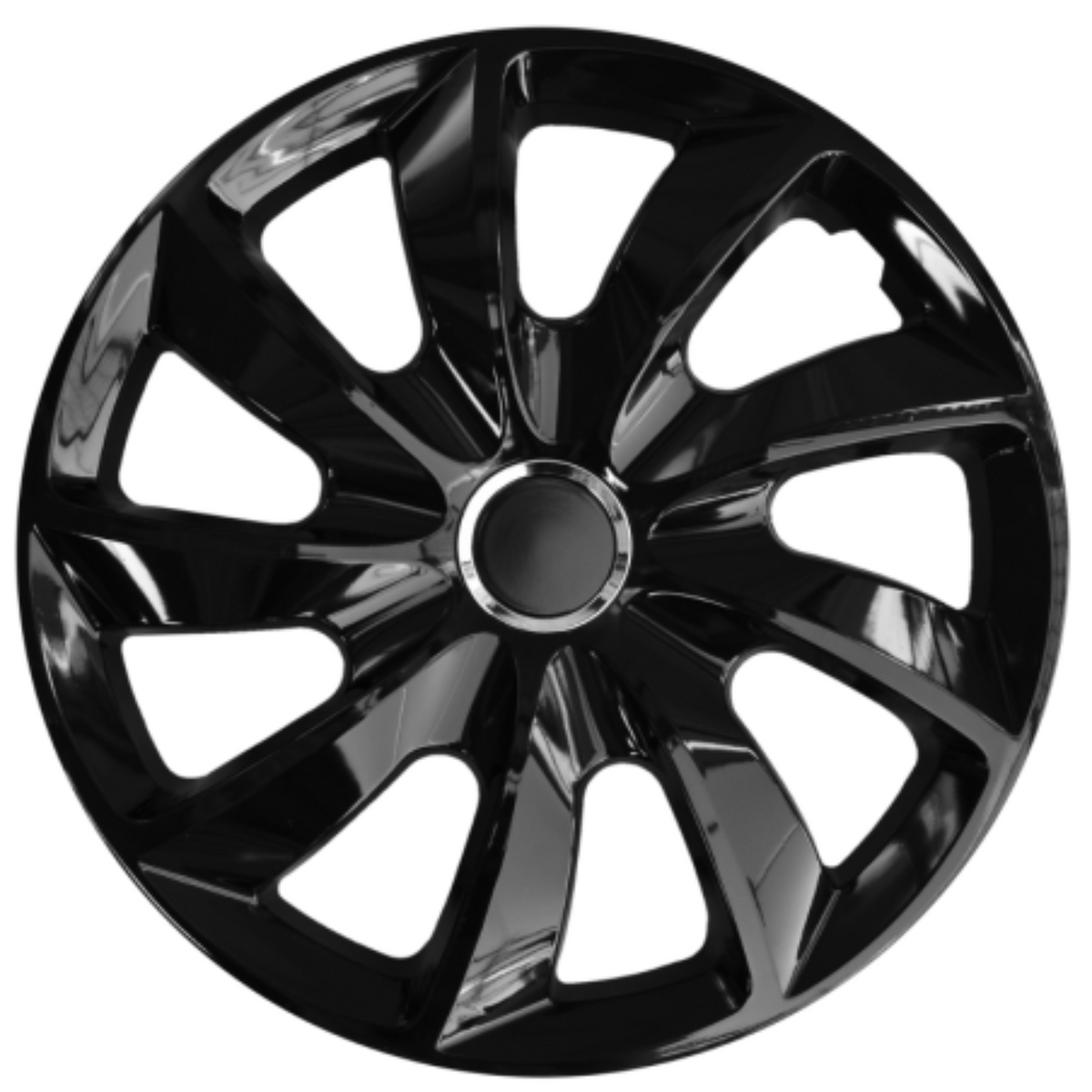 Set 4 Capace Roti 17 inchi (R17), Stig Negru Lucios, Compatibil cu Audi