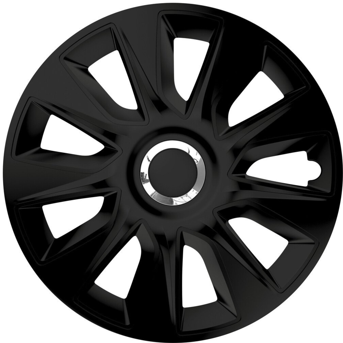 Set 4 Capace Roti 17 inchi (R17) Stratos Negru, Compatibile Cu Renault Nou