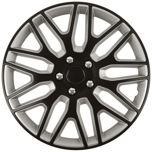 Set 4 Capace Roti 14 inchi (R14) Best Alb-Negru, Compatibile Cu Opel