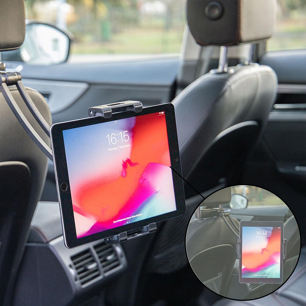 SUPORT AUTO FLEXIBIL PREMIUM PENTRU TABLETA CU PRINDERE IN TETIERA