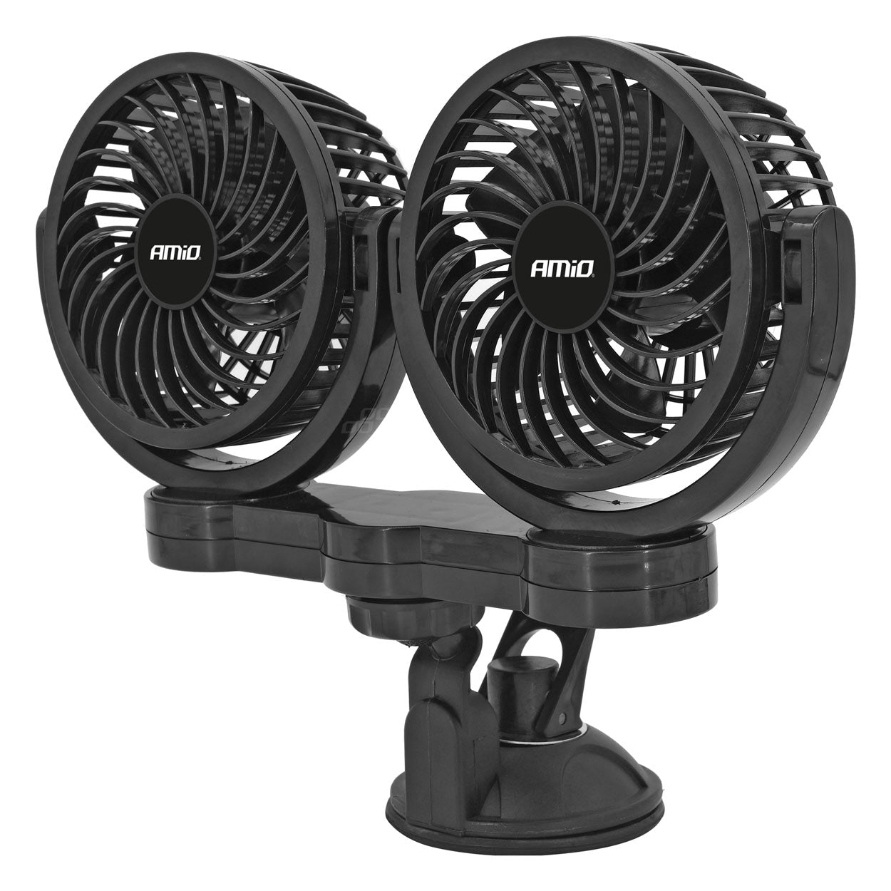 Ventilator dublu 24V, 2xfi10cm, 10W, prindere ventuza, 2 viteze, PRO Series, 03011 Amio