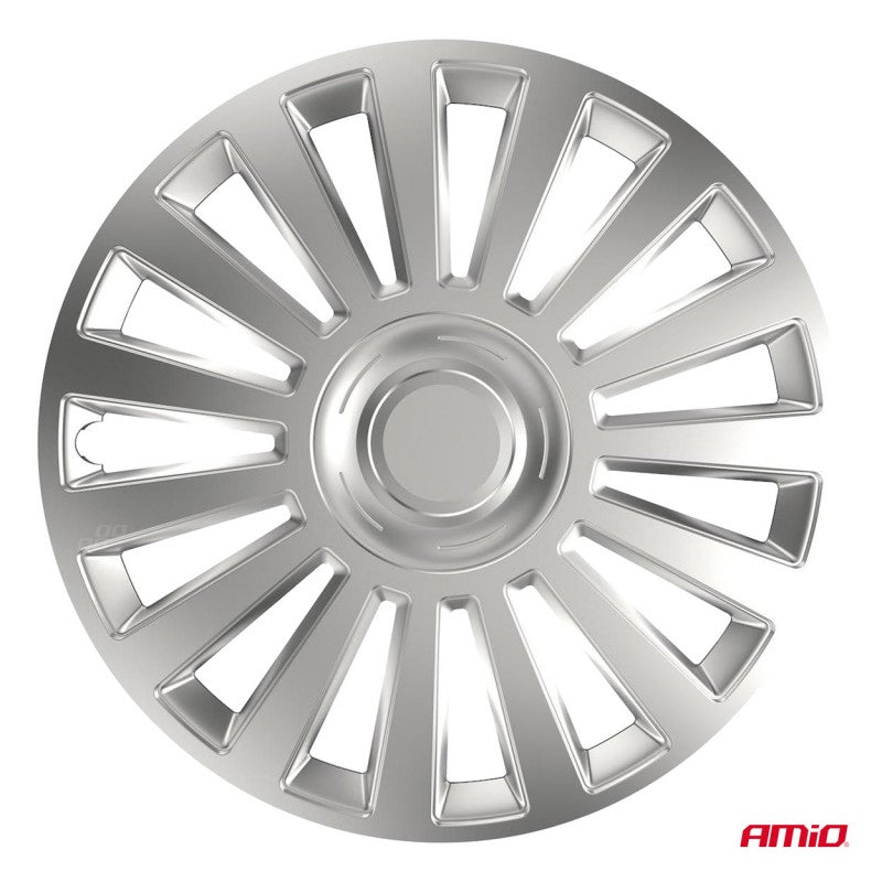 Set 4 Capace roti de lux argintiu 16" inch