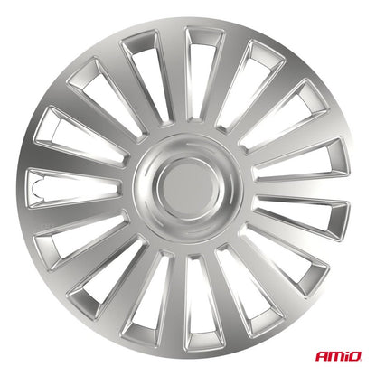 Set 4 Capace roti de lux argintiu 16" inch