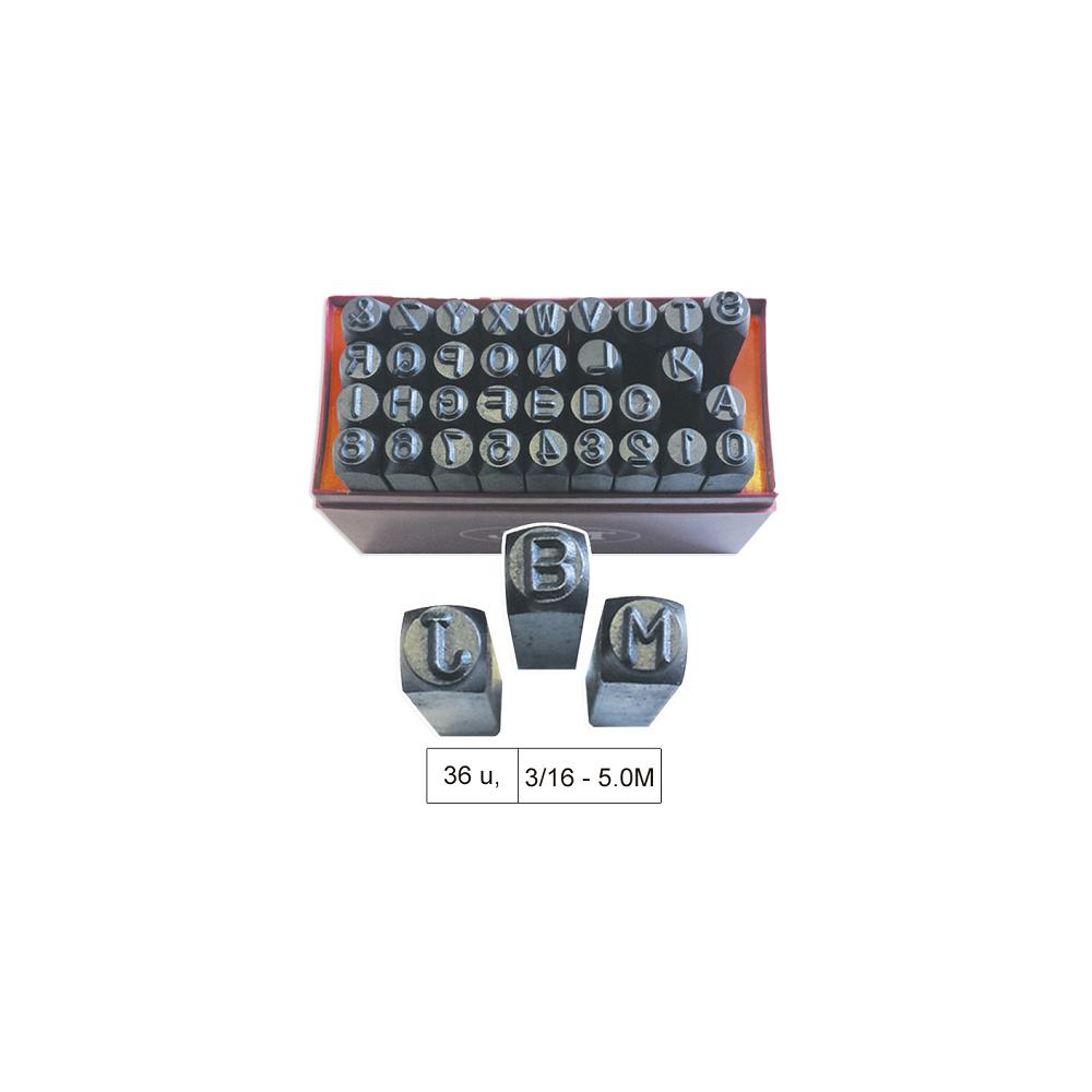 SET MATRITA-POANSON CU LITERE SI NUMERE - 36 PIESE JBM