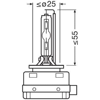 BEC XENON 42V D8S 4500 K XENARC ORIGINAL OSRAM
