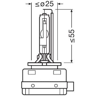 BEC XENON 42V D3R 4300 K XENARC ORIGINAL OSRAM