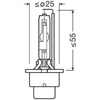 BEC XENON 85V D2R 4100 K XENARC ORIGINAL OSRAM