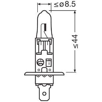 BEC 12V H1 55 W ORIGINAL BLISTER 1 BUC OSRAM