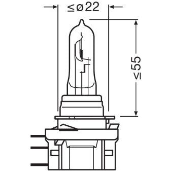 BEC 12V H15 15/55 W ORIGINAL OSRAM