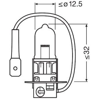 BEC 12V H3 55 W ORIGINAL BLISTER 1 BUC OSRAM