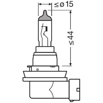 BEC 12V H8 35 W ORIGINAL OSRAM