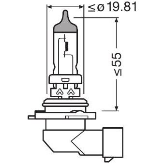 BEC 12V HB4 51 W ORIGINAL OSRAM