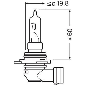 BEC 12V HIR2 PX22D 55W ORIGINAL OSRAM